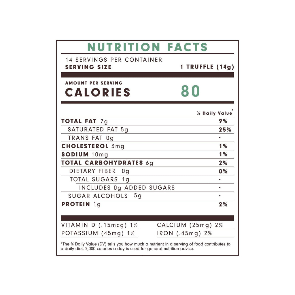 Mint Milk Chocolate Truffles (7 oz) - ERND Snacks