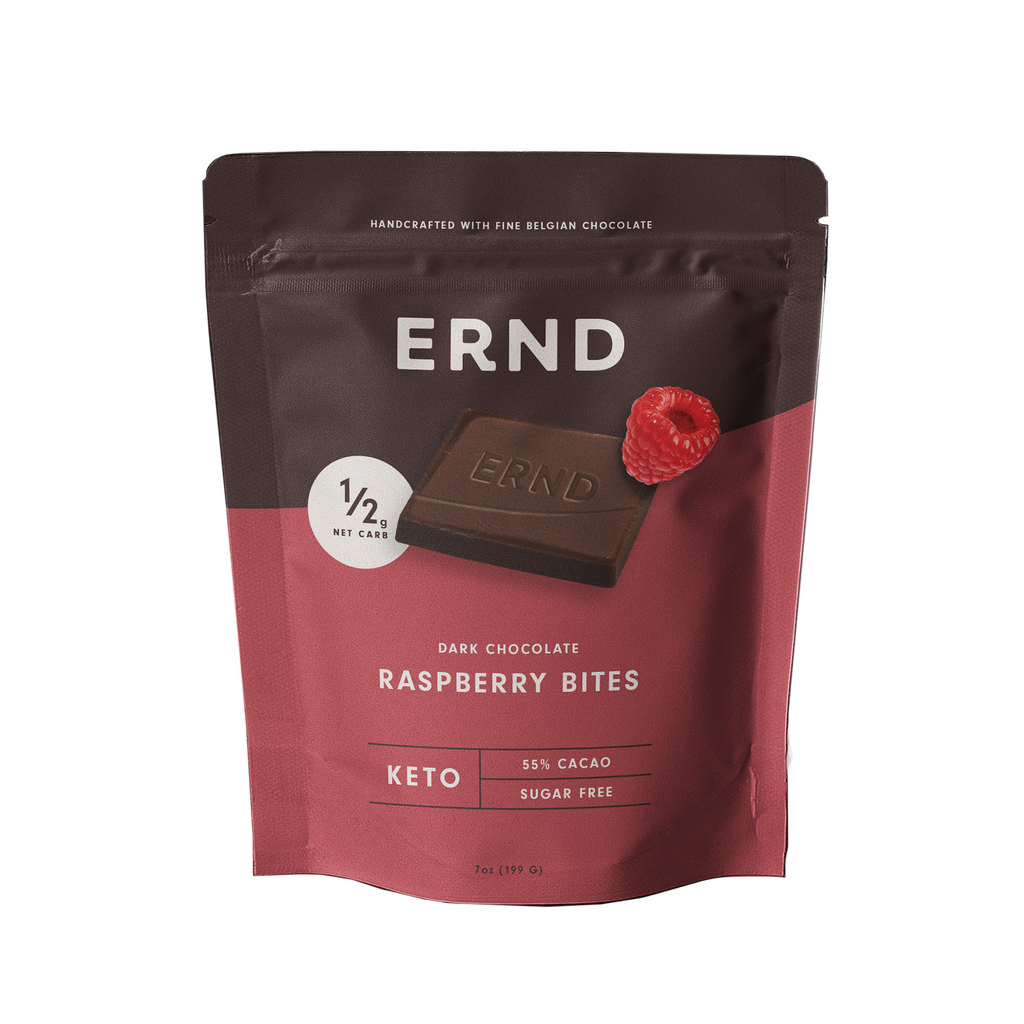 Raspberry Dark Chocolate Bites (7 oz) - ERND Snacks