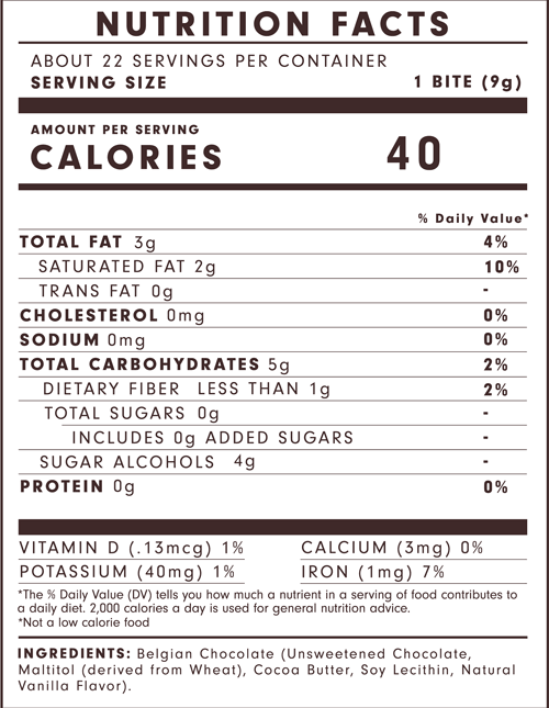 Orange Dark Chocolate Bites (7 oz) - ERND Snacks
