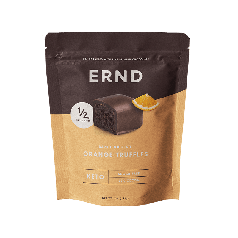 Orange Dark Chocolate Truffles (7 oz) - ERND Snacks