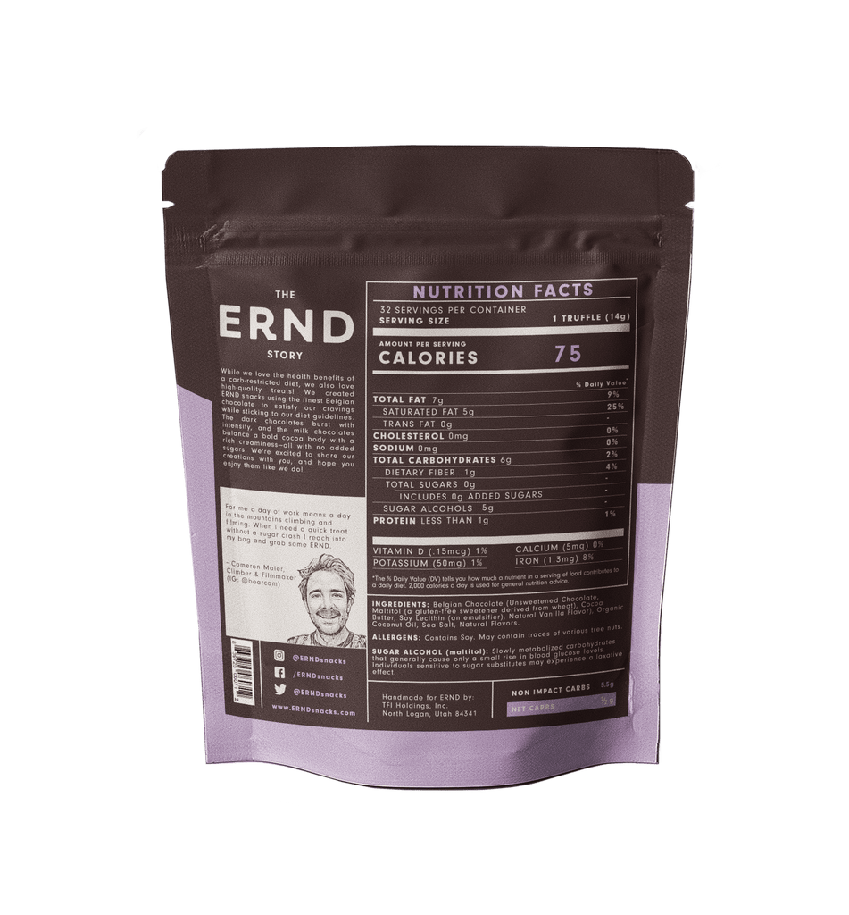 Assorted Dark Chocolate Truffles (16 oz) - ERND Snacks