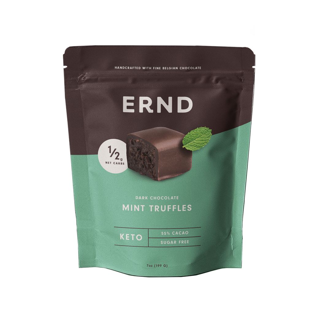 Mint Dark Chocolate Truffles (7 oz) - ERND Snacks
