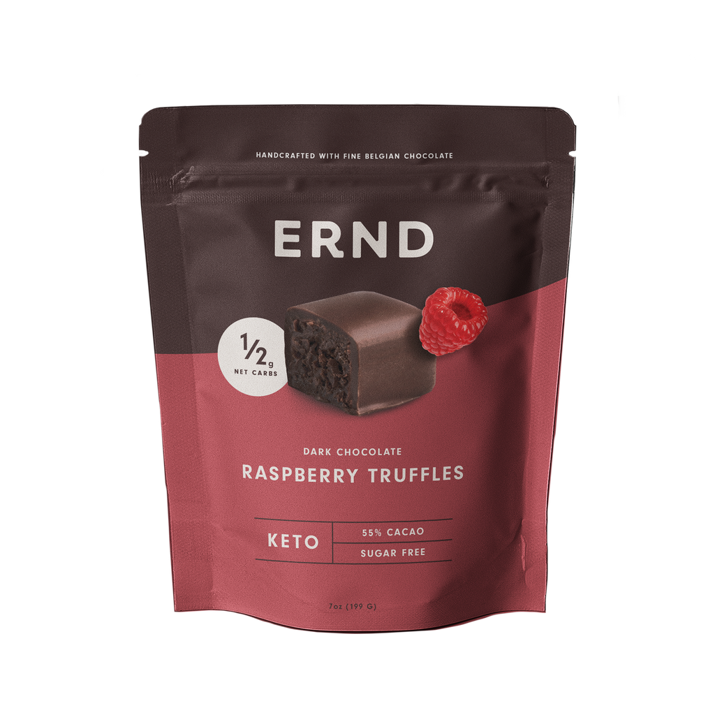 Raspberry Dark Chocolate Truffles (7 oz) - ERND Snacks
